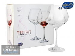 Набор бокалов для вина Турбуленция (Turbulence) 570мл, Гладкие, бесцветные (2 штуки) 